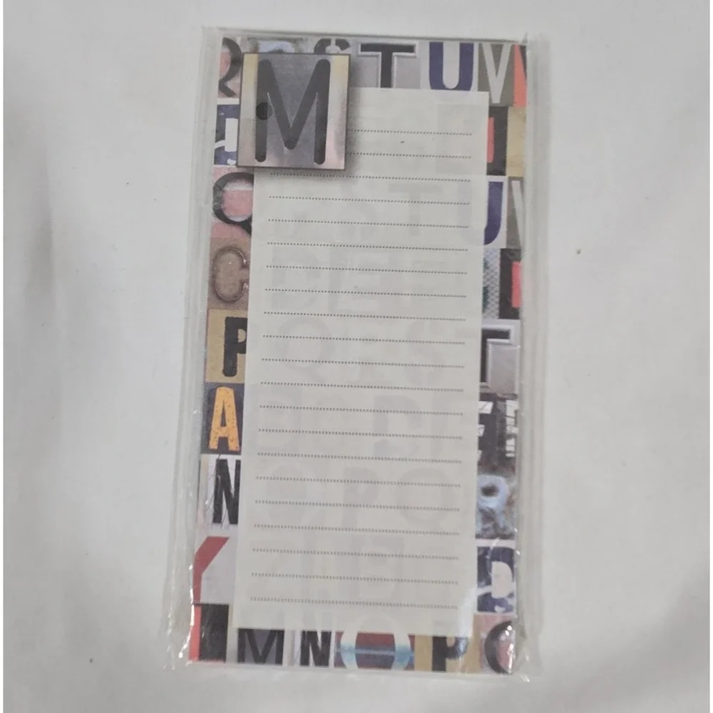 Michaels Monogram M Magnetic Bloc-Notes Notepad | New Sealed